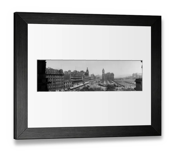 Framed Print : Edinburgh. 26th June 1923: Princes Street, Edinburgh Framed Print : Edinburgh. 26th June 1923: Princes Street, Edinburgh