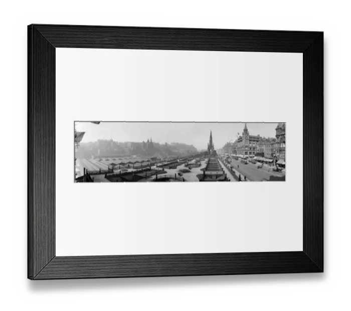 Framed Print : Edinburgh. July 1923: Princes Street Gardens in Princes Street, Edinburgh