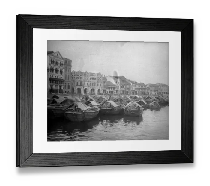 Framed Print : Boats At Singapore