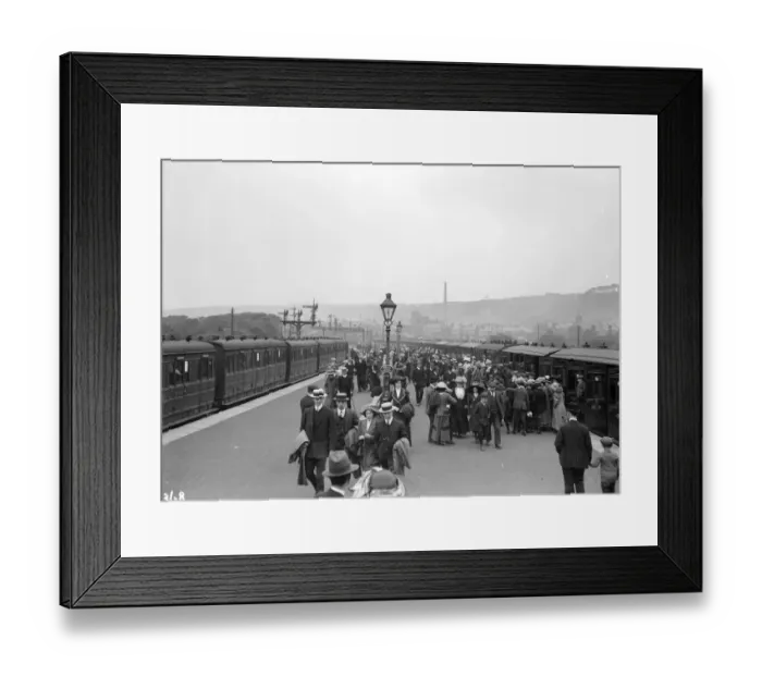 Framed Print : Crowds At Station Framed Print : Crowds At Station