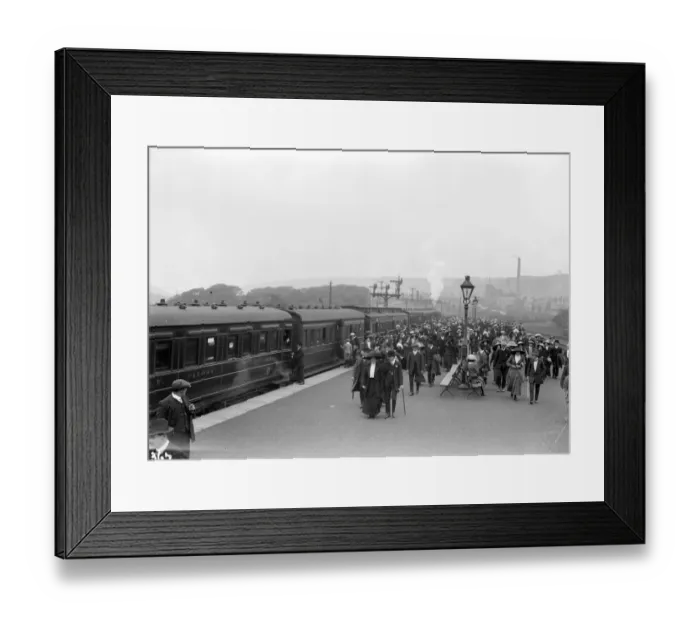 Framed Print : Arriving At Station