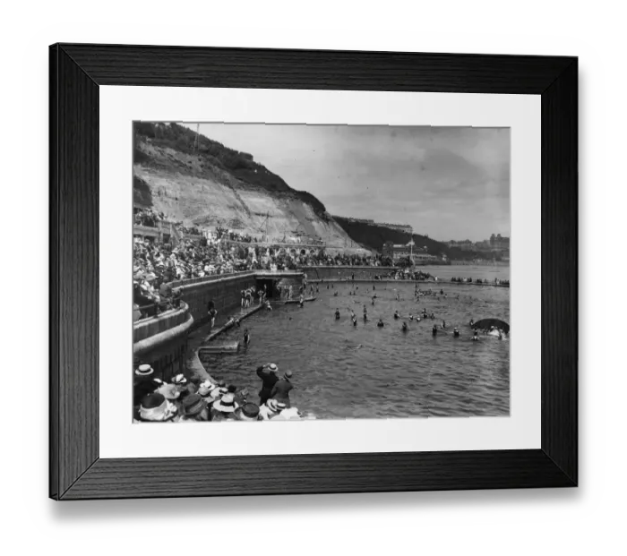 Framed Print : Seaside Bathers Framed Print : Seaside Bathers