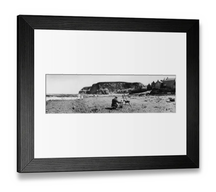 Framed Print : Beach Painter Framed Print : Beach Painter