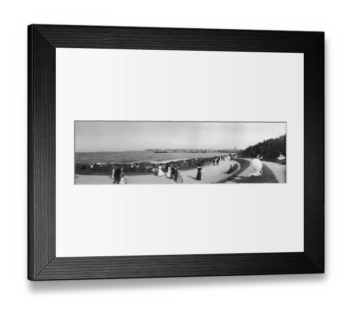 Framed Print : Seaside Prom Framed Print : Seaside Prom