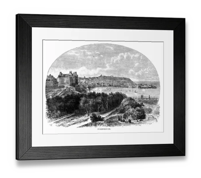 Framed Print : Scarborough in the 19th Century Framed Print : Scarborough in the 19th Century