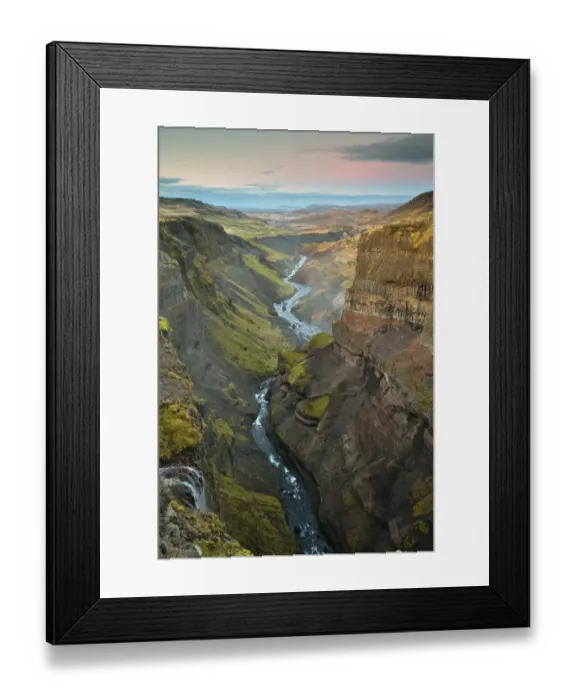 Framed Print : The amazing HAaifoss Waterfall and the beautiful Waterfalls in FossAa River in Iceland Framed Print : The amazing HAaifoss Waterfall and the beautiful Waterfalls in FossAa River in Iceland