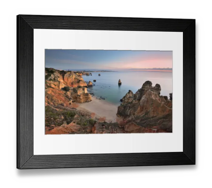 Framed Print : Sunrise at Lagos beach, Algarve Framed Print : Sunrise at Lagos beach, Algarve