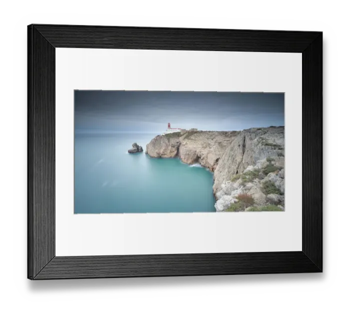 Framed Print : LightHouse Sao Vincente in Sagres, Algarve, Portugal
