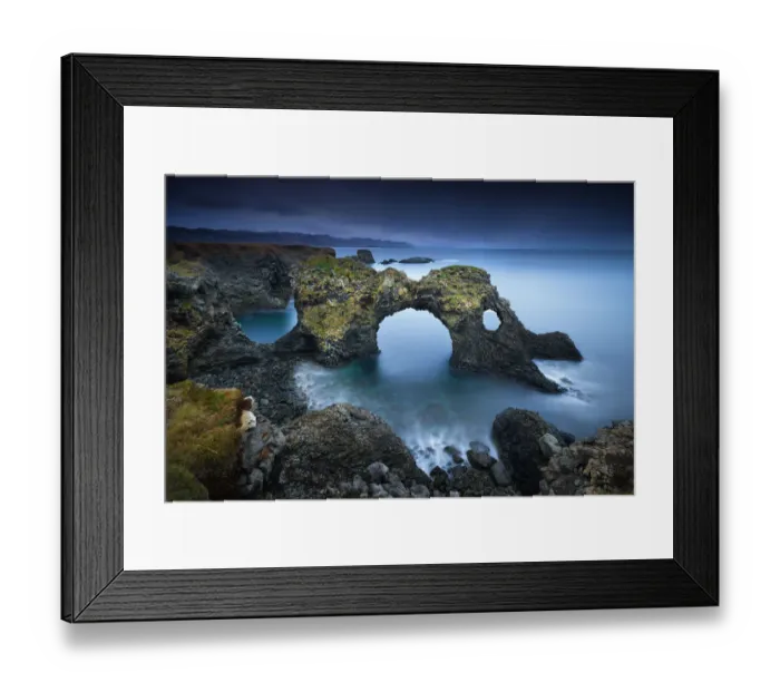 Framed Print : Gatklettur arch rock in Iceland Framed Print : Gatklettur arch rock in Iceland