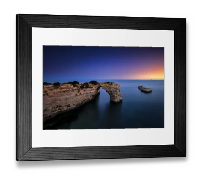 Framed Print : Portugal, Algarve, Landscape near Lagoa, Praia de Albandeira
