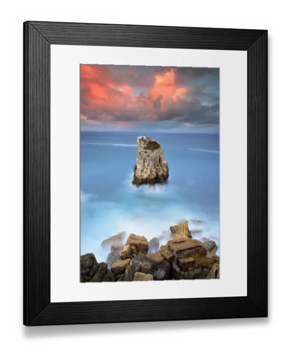Framed Print : Solitary Rock located at Peniche coastline in Portugal Framed Print : Solitary Rock located at Peniche coastline in Portugal
