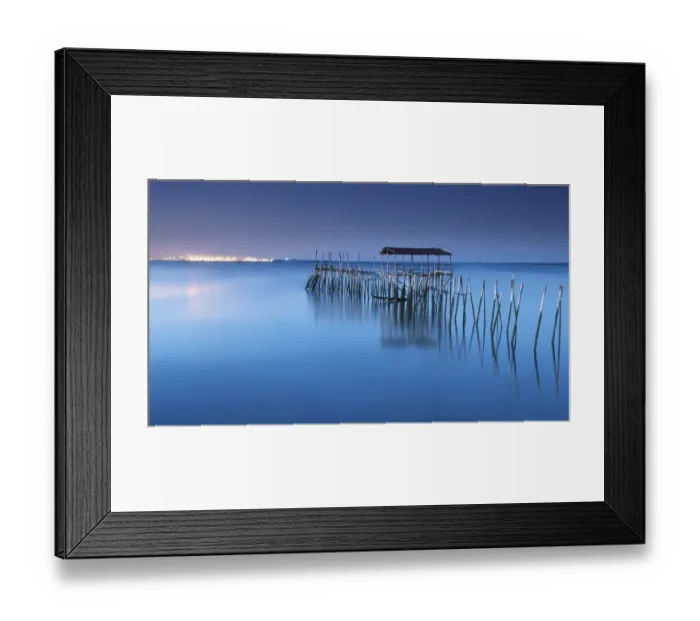 Framed Print : Blue. Masterpiece of architecture popular in the dock palafAitico Carrasqueira Framed Print : Blue. Masterpiece of architecture popular in the dock palafAitico Carrasqueira
