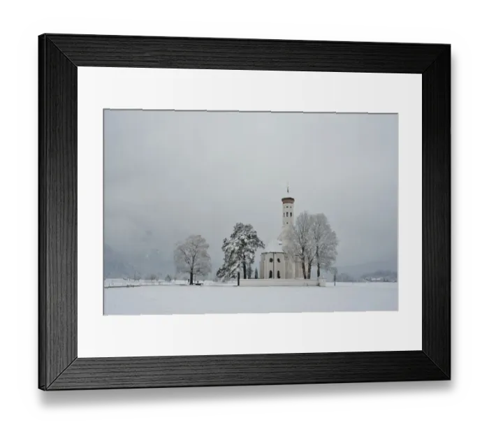 Framed Print : church of St. Coloman in the Germany Framed Print : church of St. Coloman in the Germany