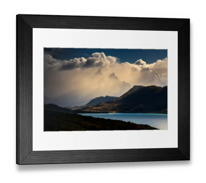 Framed Print : detail view of mountain in Torres del Paine Framed Print : detail view of mountain in Torres del Paine
