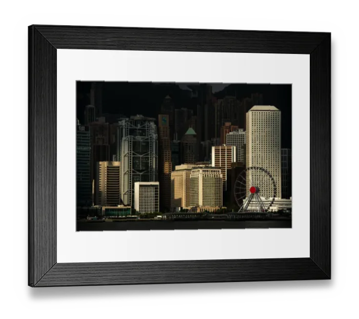 Framed Print : HongKong skyline at victoria habour Framed Print : HongKong skyline at victoria habour