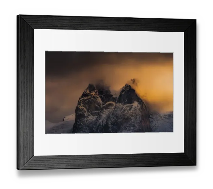 Framed Print : The central Monte Rosa massif peak in switzerland Framed Print : The central Monte Rosa massif peak in switzerland