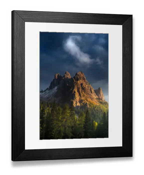 Framed Print : Mountain range in Dolomites Framed Print : Mountain range in Dolomites