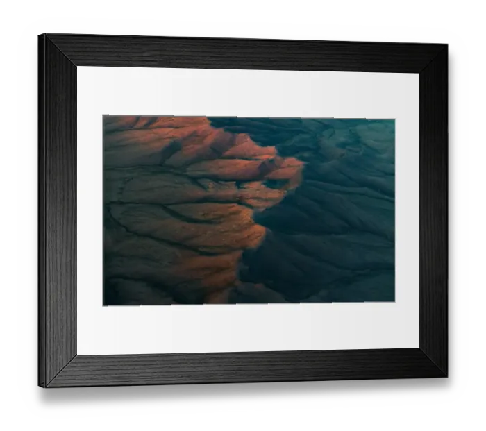 Framed Print : Mongolian landscape pattern over Ulaanbaatar Framed Print : Mongolian landscape pattern over Ulaanbaatar