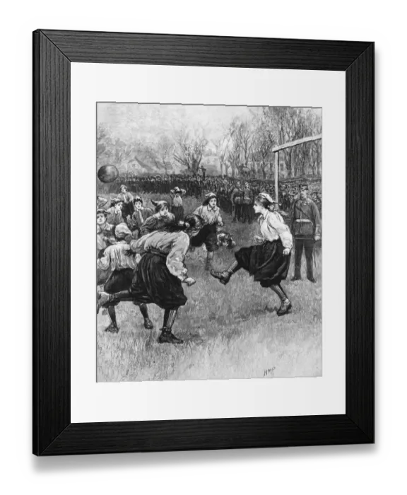 Framed Print : Ladies Football Framed Print : Ladies Football