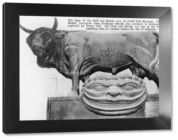 Bull And Mouth Sign, Guild Hall Museum, London