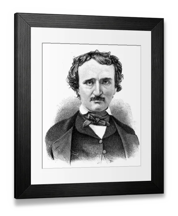 Framed Print : Edgar Allan Poe Framed Print : Edgar Allan Poe