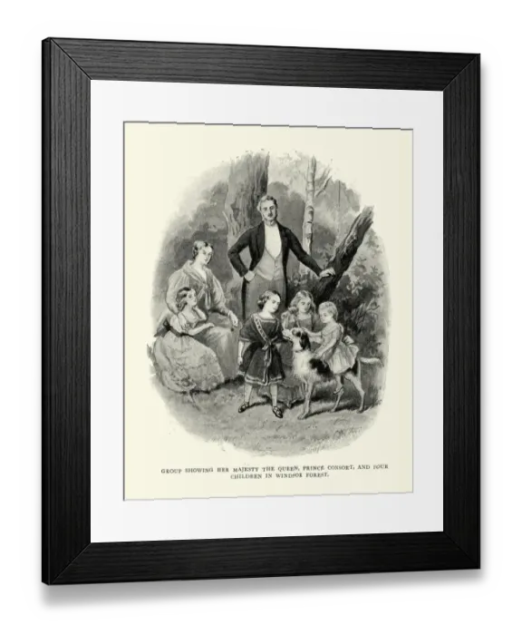 Framed Print : Queen Victoria and Prince Albert with their children Framed Print : Queen Victoria and Prince Albert with their children