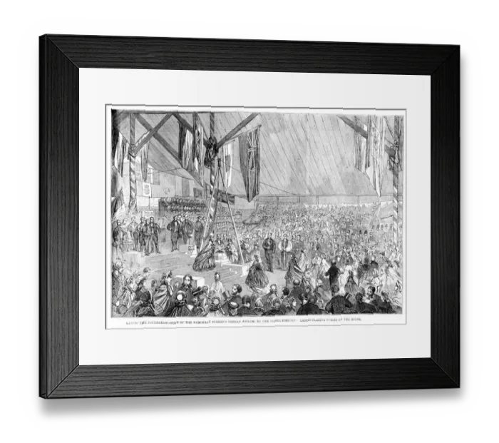 Framed Print : Laying the Foundation Stone Framed Print : Laying the Foundation Stone