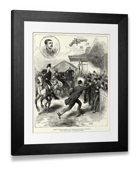 Framed Print : Attempted Assassination of Queen Victoria by Roderick Maclean 18 Framed Print : Attempted Assassination of Queen Victoria by Roderick Maclean 18