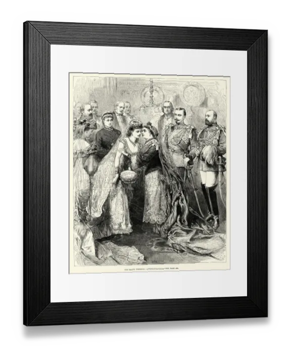 Framed Print : Royal Wedding of Prince Leopold and Princess Helena 1882 Framed Print : Royal Wedding of Prince Leopold and Princess Helena 1882