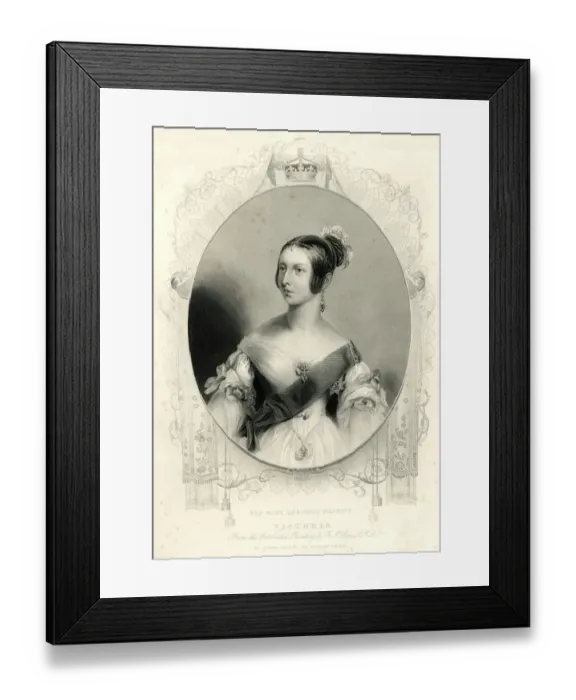 Framed Print : Portrait of Queen Victoria