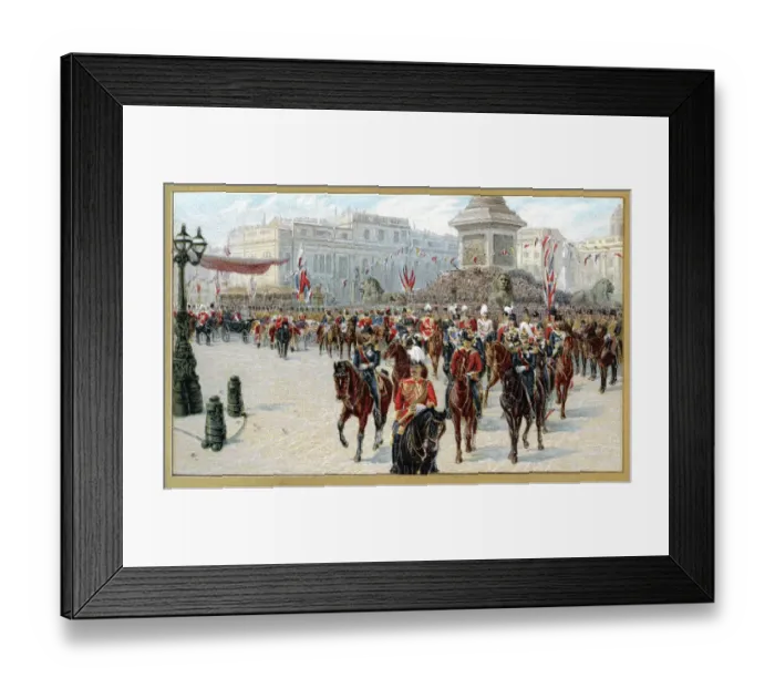 Framed Print : Royal Procession Marking Queen Victorias Diamond jubilee 1897 Framed Print : Royal Procession Marking Queen Victorias Diamond jubilee 1897