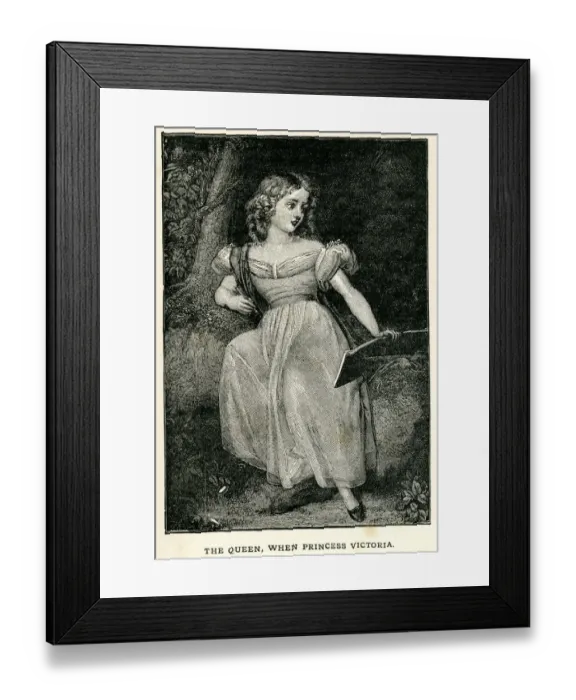 Framed Print : Queen Victoria as a young girl Framed Print : Queen Victoria as a young girl