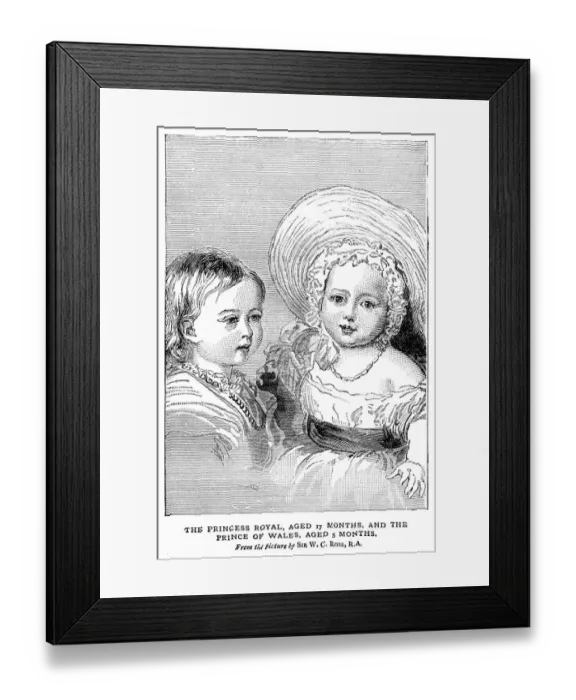 Framed Print : Victoria Princess Royal and Edward Prince of Wales Framed Print : Victoria Princess Royal and Edward Prince of Wales