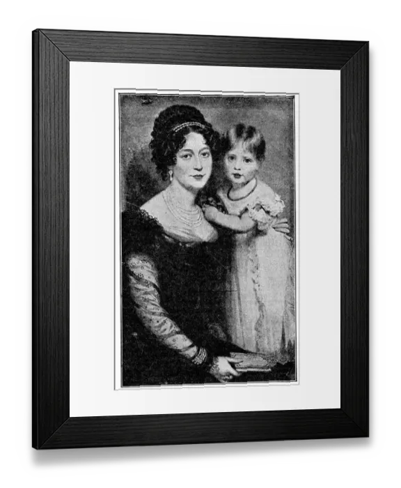 Framed Print : Princess Victoira and the Duchess of Kent Framed Print : Princess Victoira and the Duchess of Kent