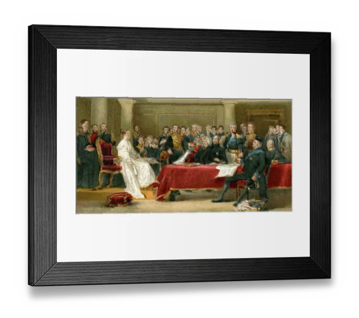 Framed Print : Queen Victoria and her Minsiters Framed Print : Queen Victoria and her Minsiters