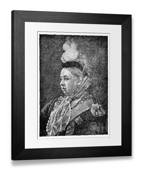 Framed Print : Queen Victoria engraving 1894 Framed Print : Queen Victoria engraving 1894