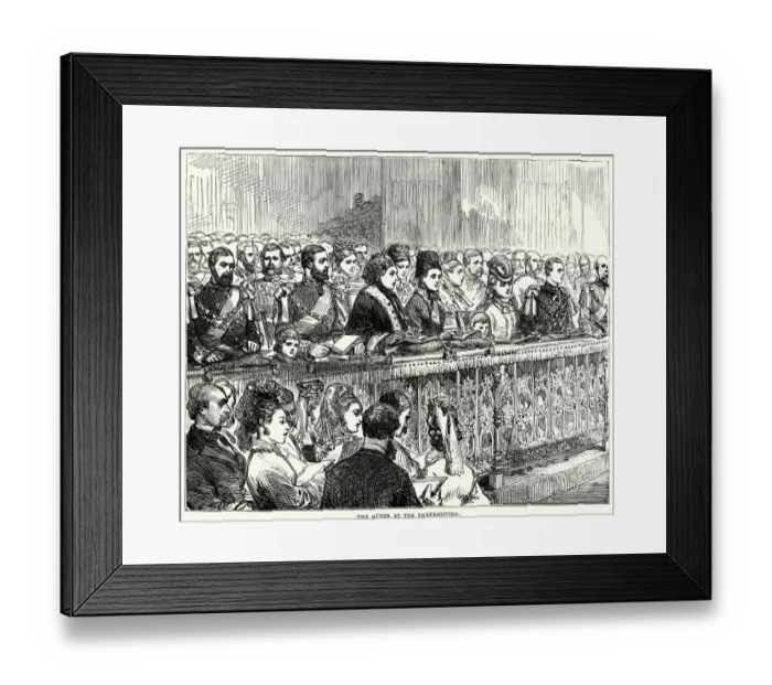 Framed Print : Queen Victoria at the Thanksgiving