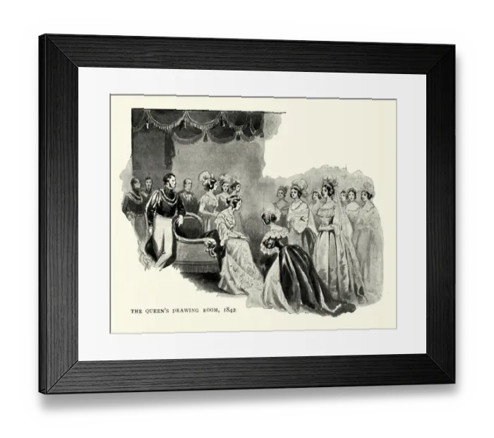 Framed Print : Queen Victorias drawing room, 1842 Framed Print : Queen Victorias drawing room, 1842