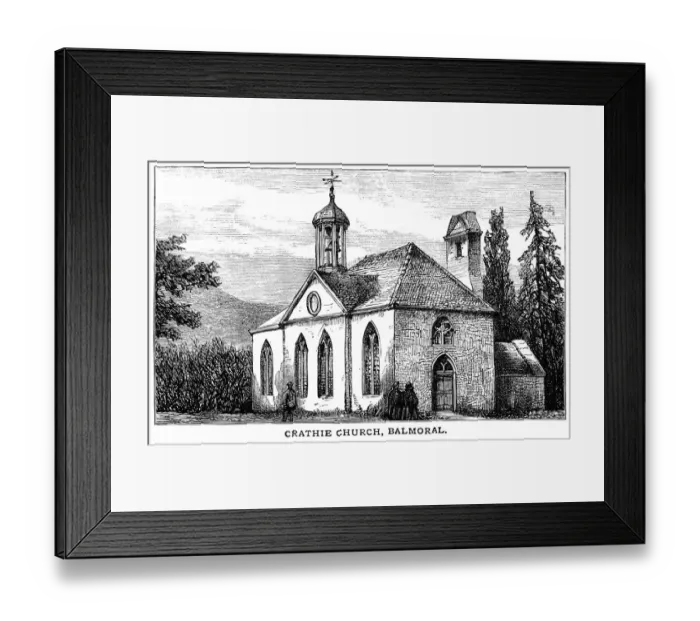 Framed Print : Old Crathie Kirk, Balmoral, Scotland