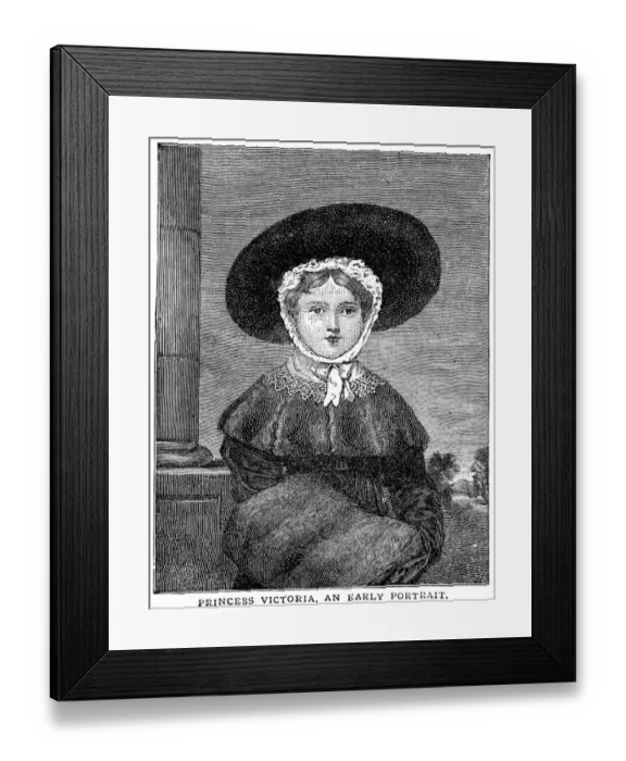 Framed Print : Queen Victoria as a young girl