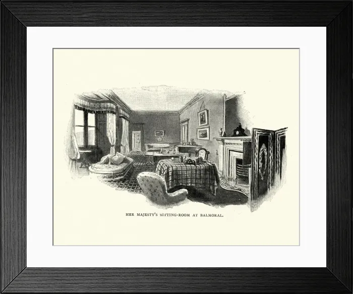 Framed Print : Queen Victorias sitting room at Balmoral Framed Print : Queen Victorias sitting room at Balmoral