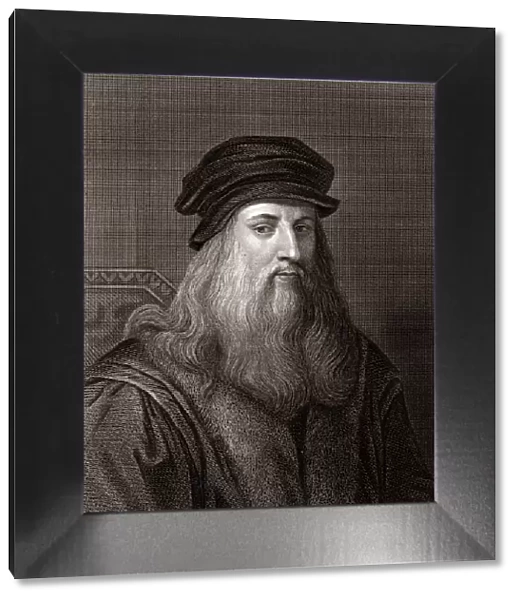 Leonardo da Vinci (Sepia toned)