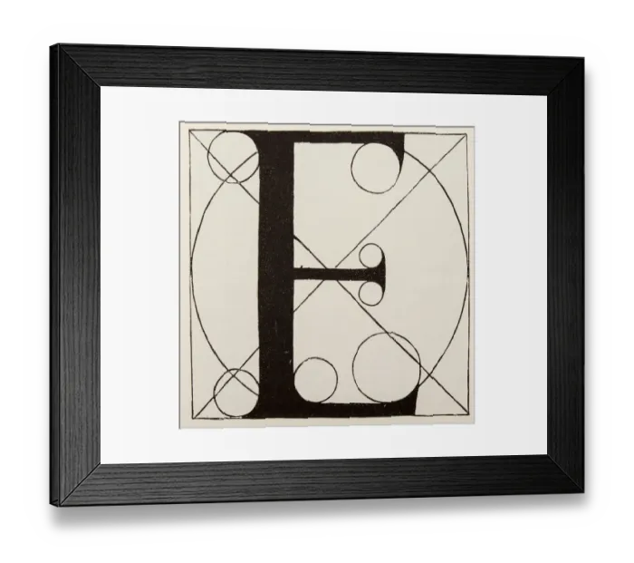 Framed Print : Leonardos sketches and drawings: Letter E Framed Print : Leonardos sketches and drawings: Letter E