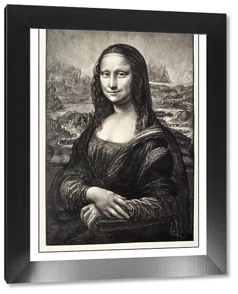Leonardos sketches and drawings: Mona Lisa (La Gioconda)