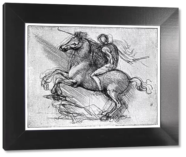 Equestrian Sketch by Leonardo Da Vinci