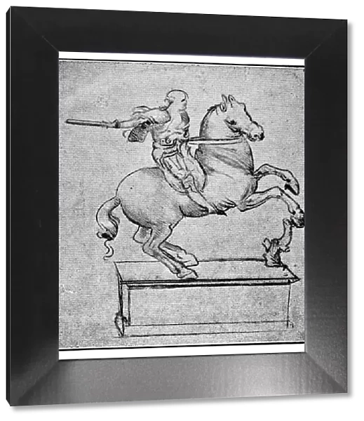 Equestrian Statue sketch by Leonardo Da Vinci