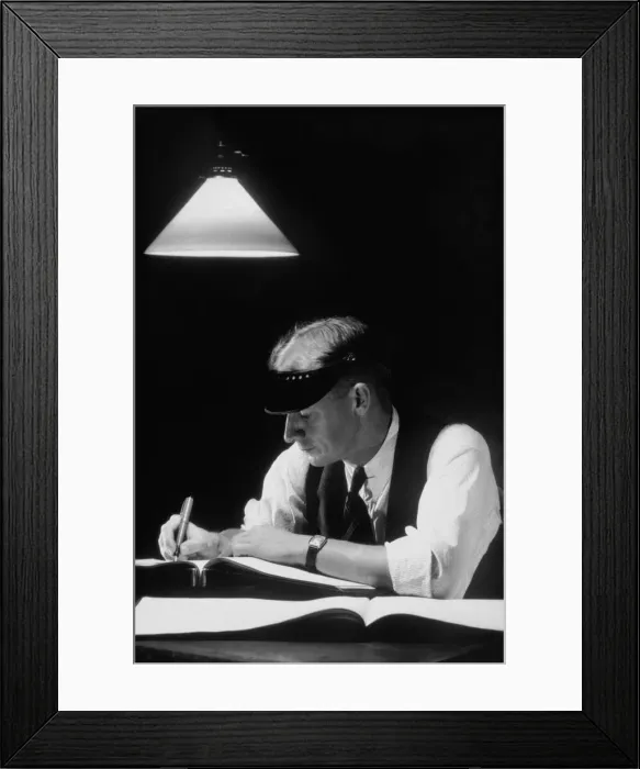 Framed Print : ACCOUNTANT WORKING BOOKS Framed Print : ACCOUNTANT WORKING BOOKS