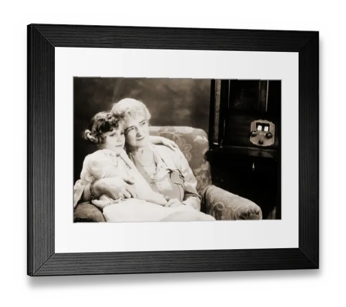 Framed Print : GRANDMOTHER WITH GRANDDAUGHTER, 1933 Framed Print : GRANDMOTHER WITH GRANDDAUGHTER, 1933
