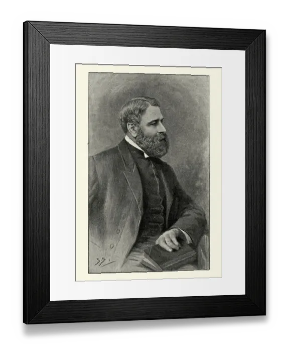 Framed Print : Arthur Bell Nicholls, Charlotte Brontes husband Framed Print : Arthur Bell Nicholls, Charlotte Brontes husband