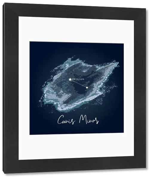 Modern Night Sky Constellation - Canis Minor